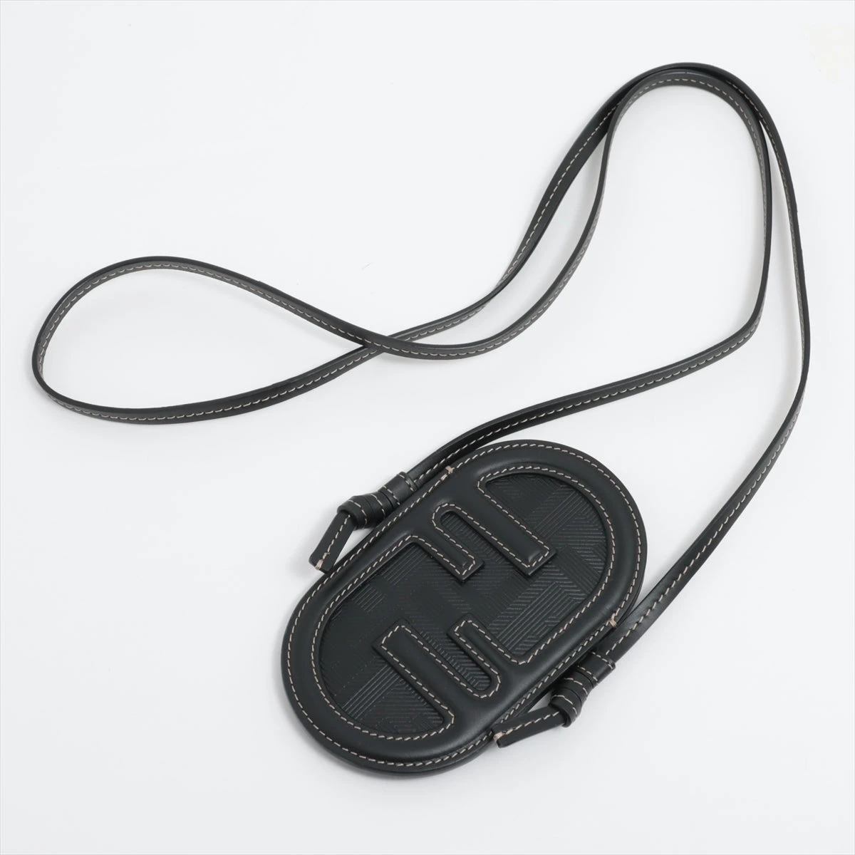 FENDI】フェンディグラフィ レザー フォンポーチ Black 送関込