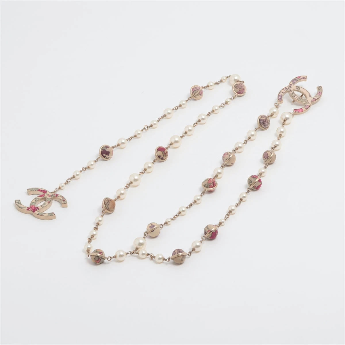 シャネル ココマーク 09P チェーンベルト GP×フェイクパール AP049153  