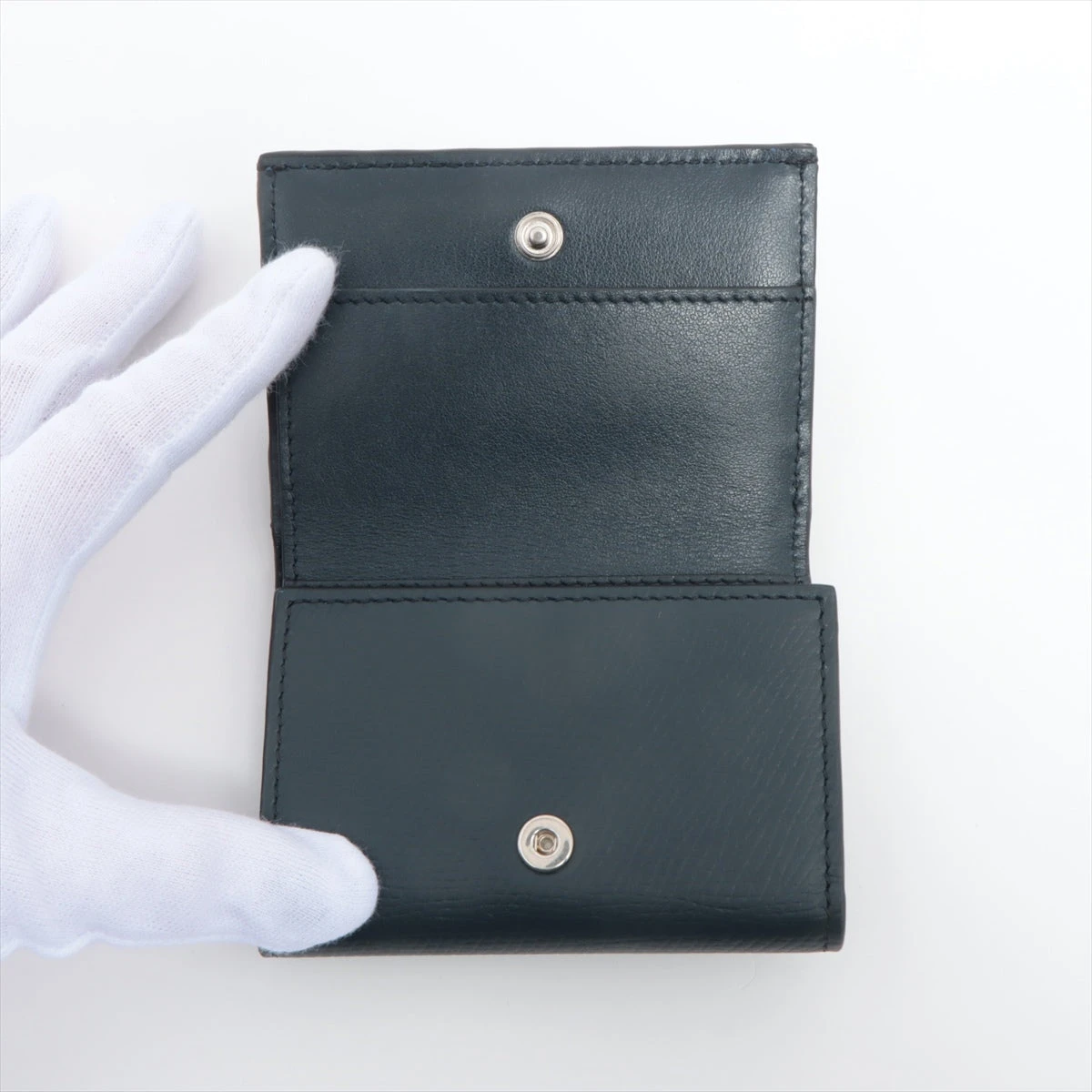 ✨ほぼ未使用CELINE フォールデッド コンパクトウォレット 空箱あり セリーヌ フォールデッド コンパクトウォレット レザー 財布