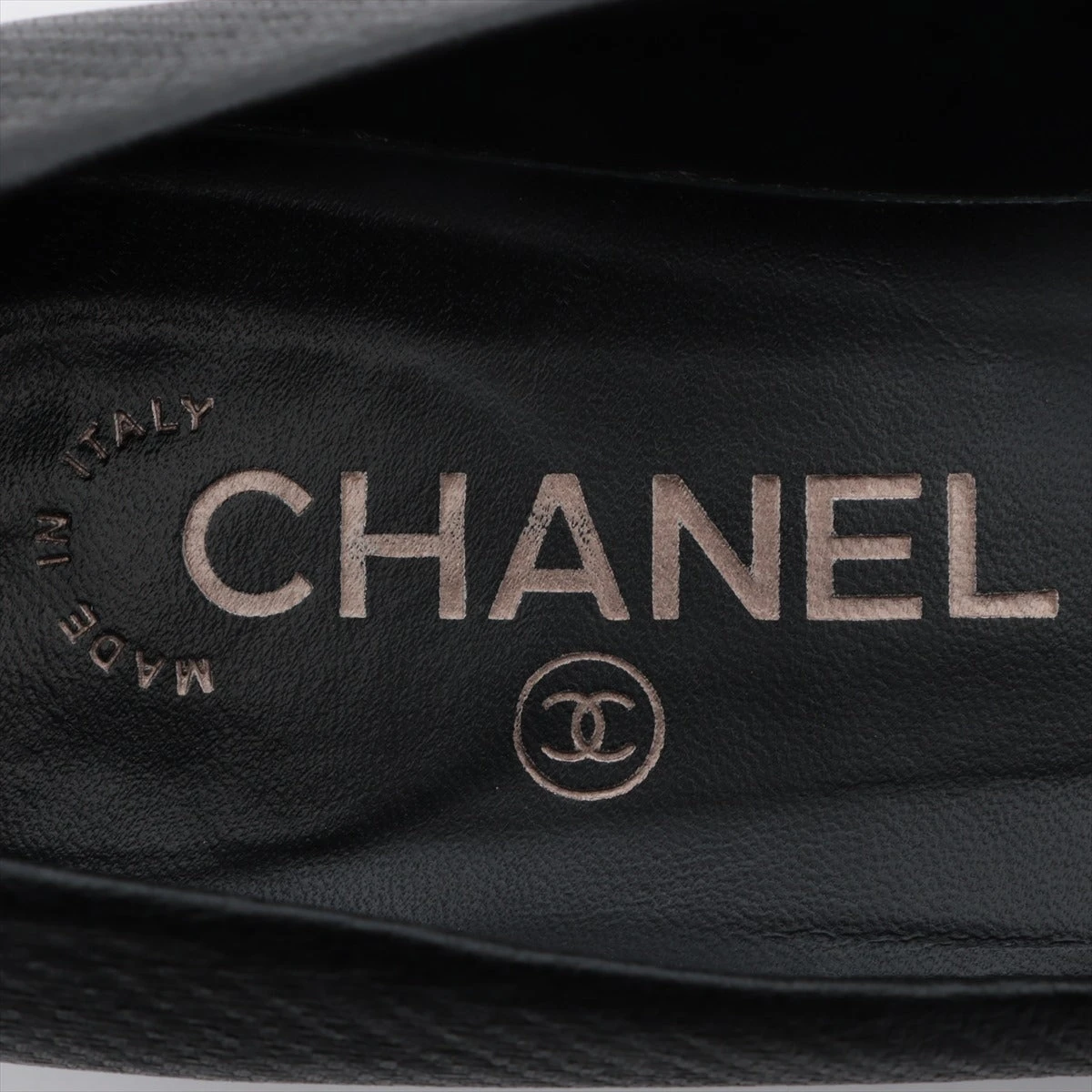 CHANEL シャネル パンプス 37 23.5 ブラック レザー ココマーク CHANEL シャネル パンプス ブラック レザー ココマーク
