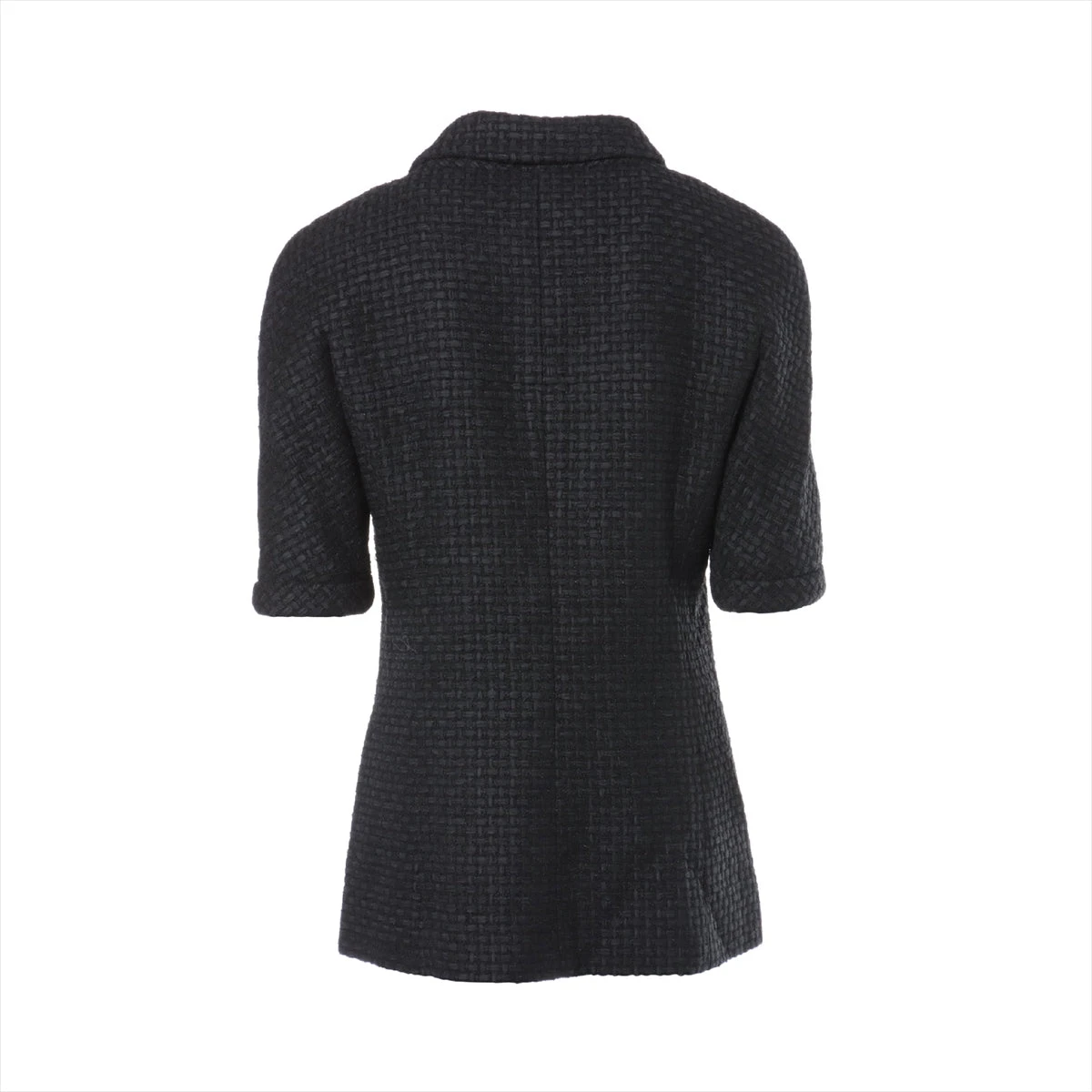 CHANELジャケットサイズ38,襟元だけボタンあり。 CHANELジャケットサイズ38,襟元だけボタンあり。 シャネル