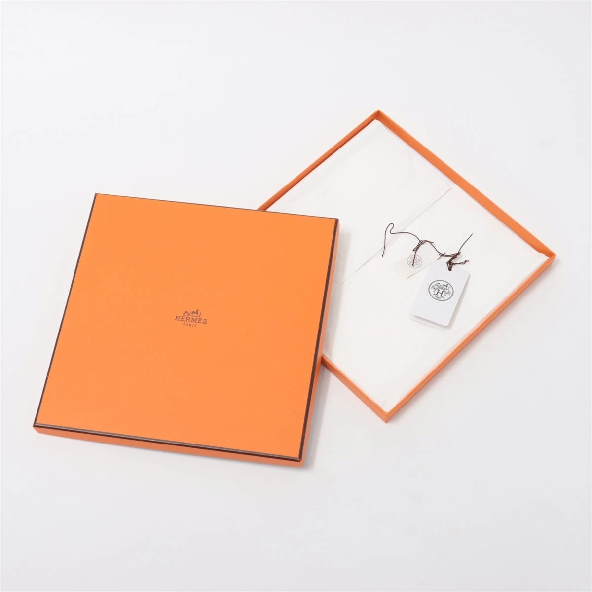 エルメス スカーフ シルク ブラウン カレウォッシュ BOUCLES ET