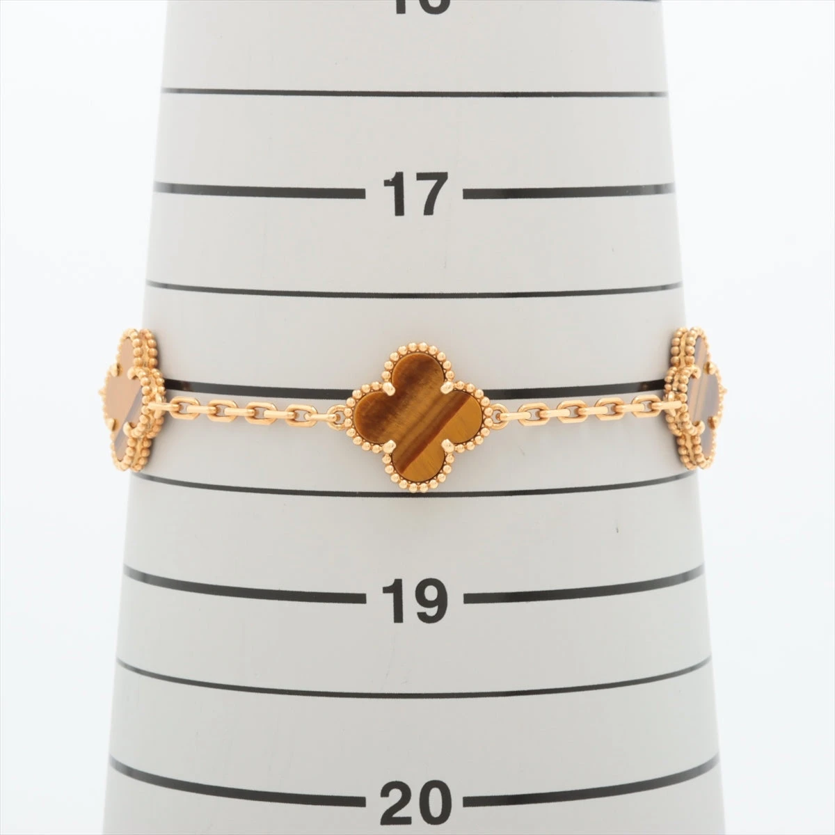 ヴァンクリーフアーベル ヴィンテージ アルハンブラ ペンダント　タイガーズアイ Van Cleef ＆ Arpels】ヴァンクリーフ&アーペル『K18YG