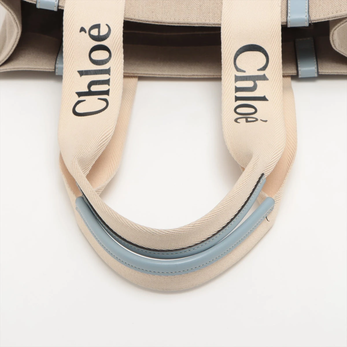 Chloe クロエ ミディアムトートバッグ 限定 水色