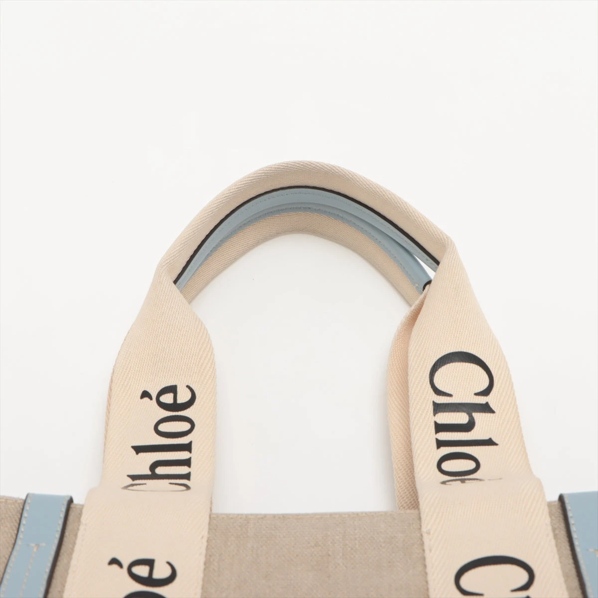 Chloé リネン製Woodyトートバッグ の灰色 | Chloé JP