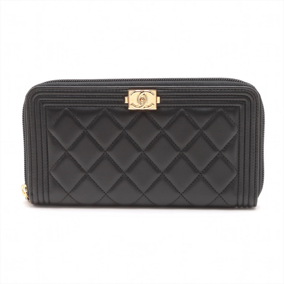【正規品】CHANEL ボーイシャネル ラムスキン　ラウンドファスナー　24番台 楽天市場】シャネル 長財布 CHANEL ボーイシャネル ラウンド