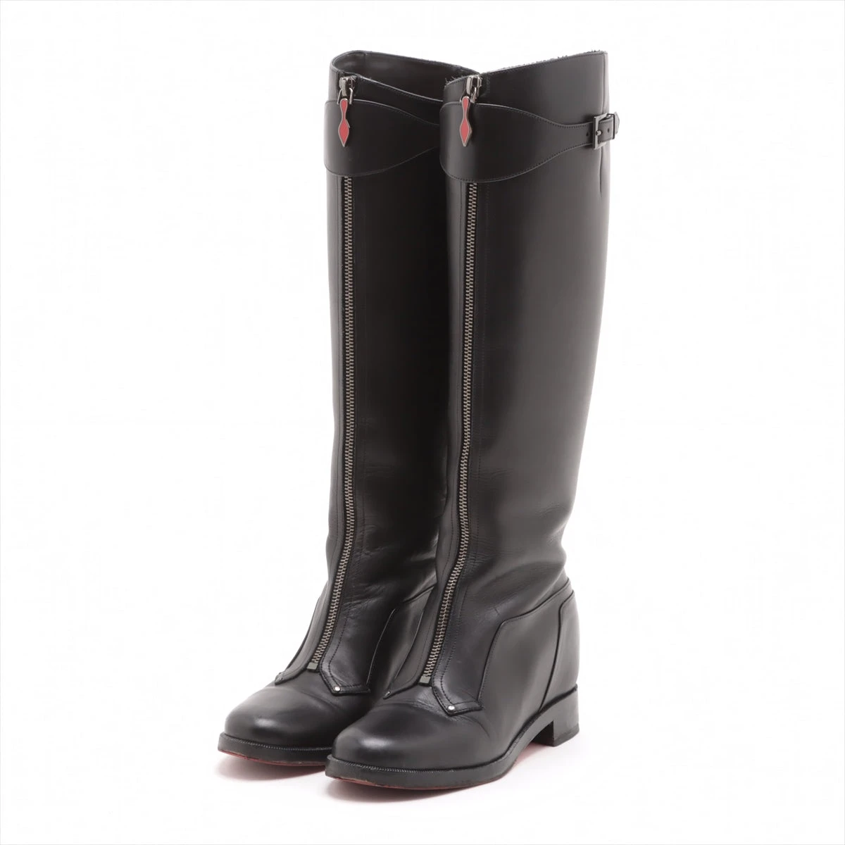 クリスチャンルブタン レザー ロングブーツ 37 レディース