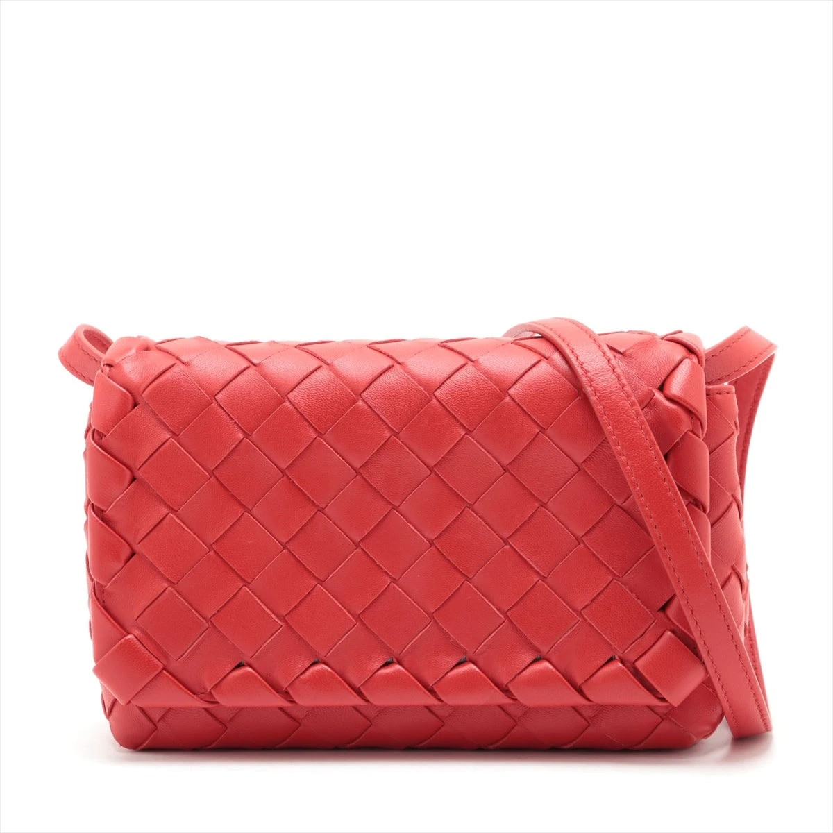 ボッテガヴェネタ イントレチャート レザー ショルダーバッグ