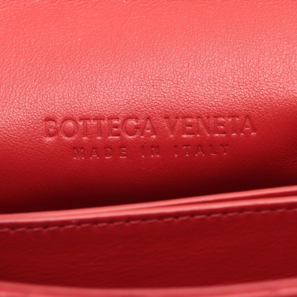 ボッテガヴェネタ　イントレチャート　ボストンバッグ　レザー　レッド BOTTEGA VENETA (ボッテガヴェネタ) イントレチャート ホーボー