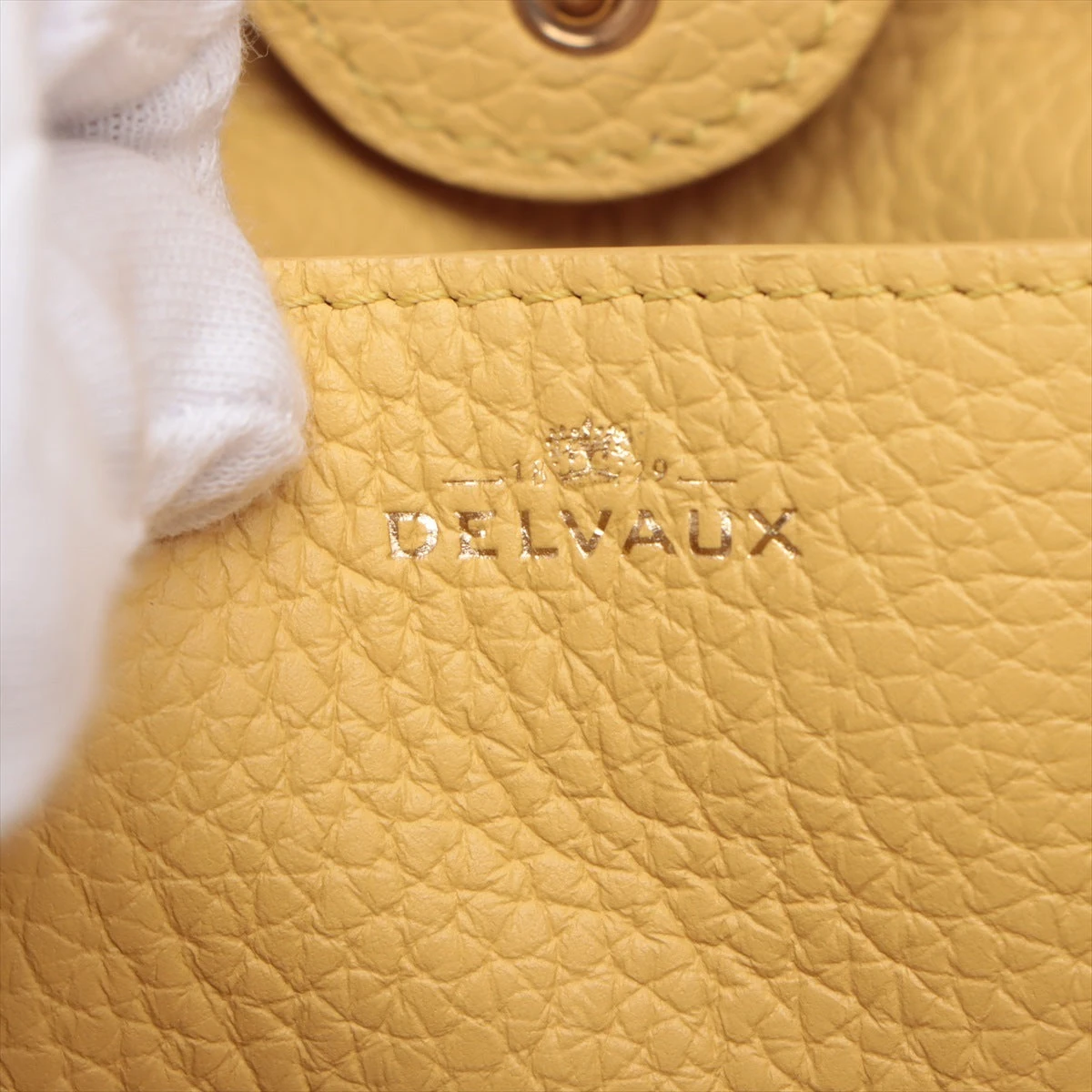 DELVAUX デルヴォー レザー バッグ 保存袋付 イエロー DELVAUX デルヴォー レザーバッグ イエロー 保存袋付き イエロー
