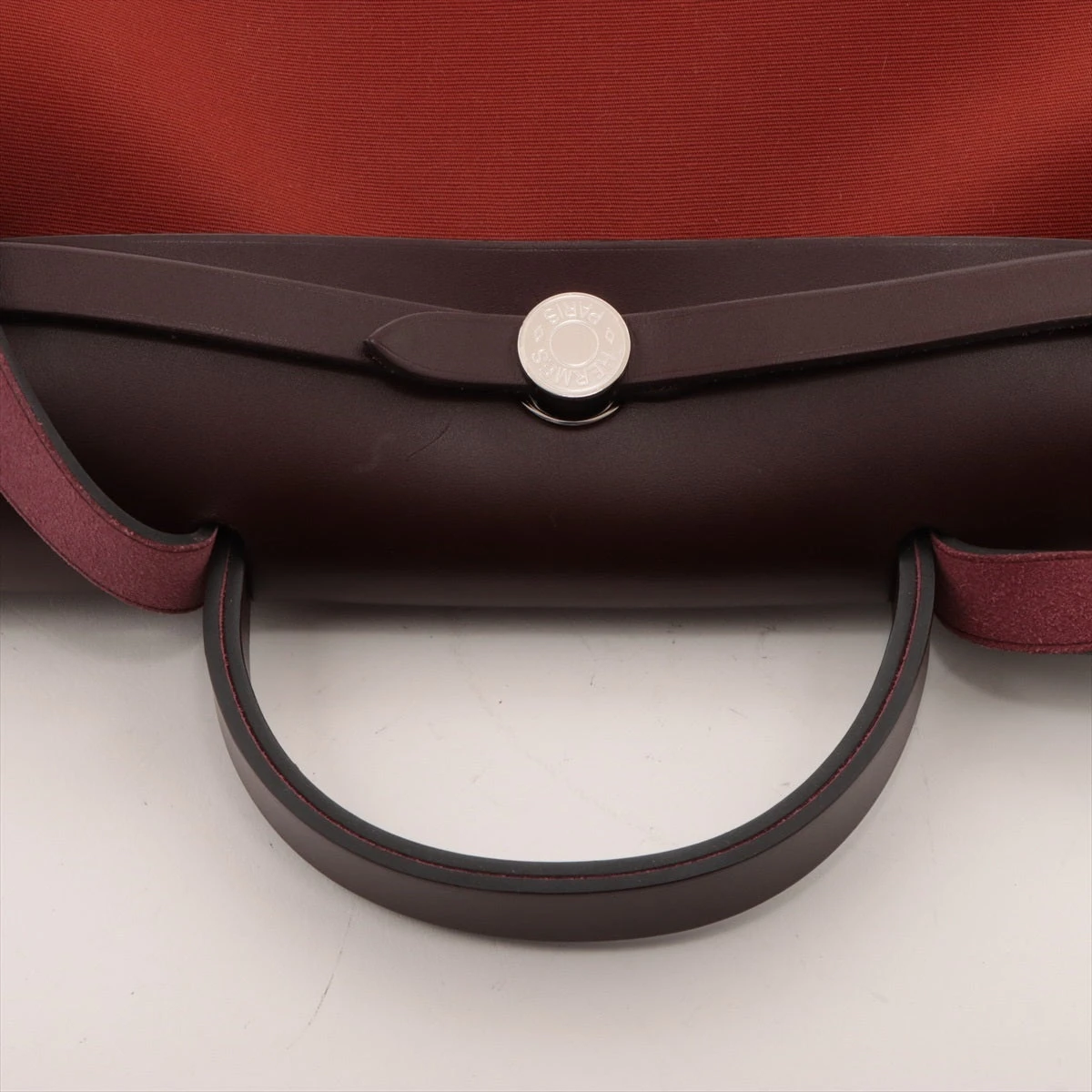 エルメス エールバッグジップPM トワルオフィシエ×カーフレザー