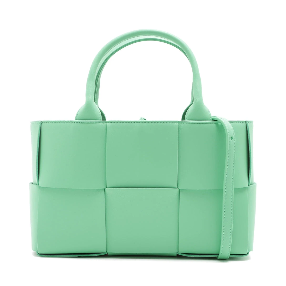 ボッテガヴェネタマキシイントレチャート2way ハンドバッググリーン