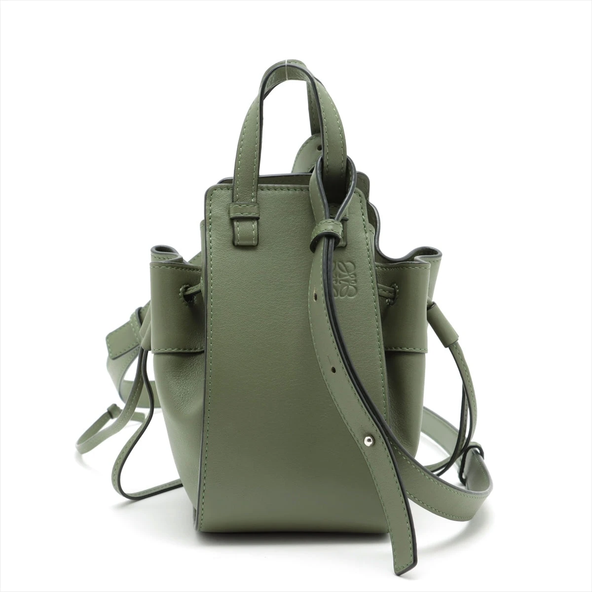 ロエベ ハンモック ドローストリングミニ レザー 2WAYハンドバッグ  