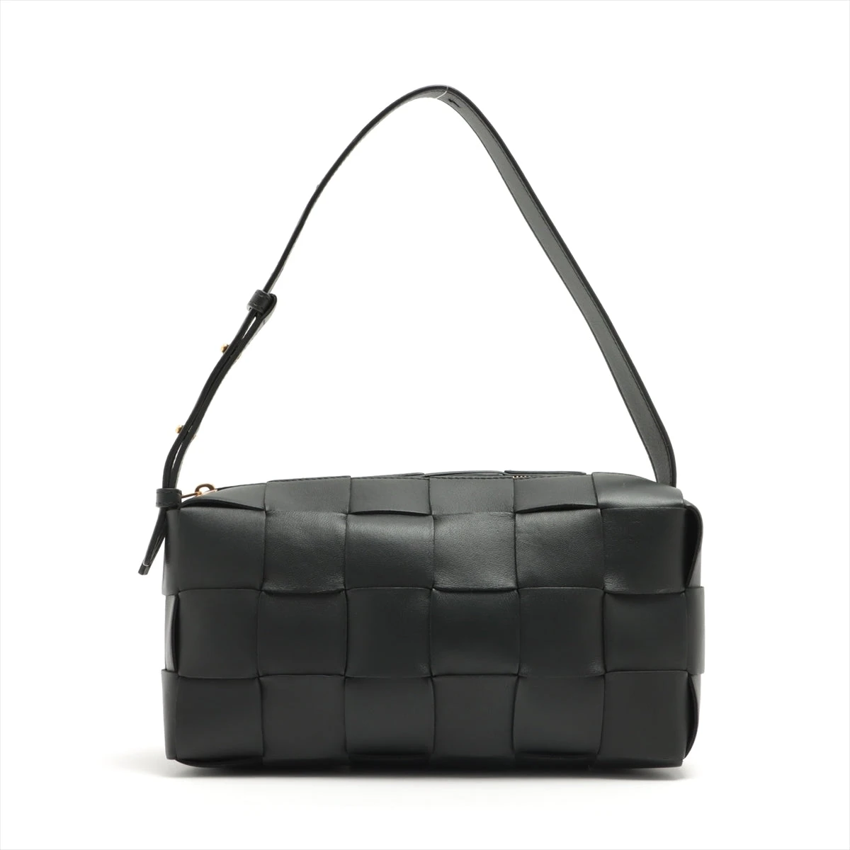 ボッテガヴェネタ マキシイントレチャート レザー ショルダーバッグ