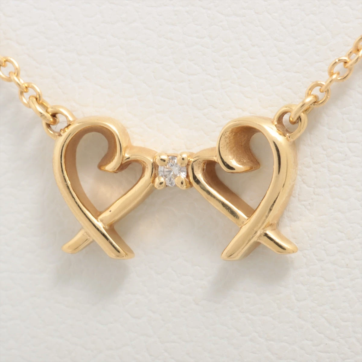 TIFFANY&CO ティファニー 750 パール 2Pダイヤ ネックレス Tiffany & Co. - ティファニー T TWO オープン バーティカル