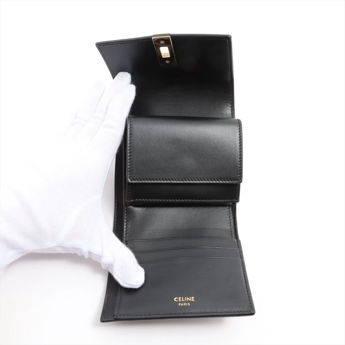 SALE!!!!□□ セリーヌ コンパクトウォレット 二つ折り 財布