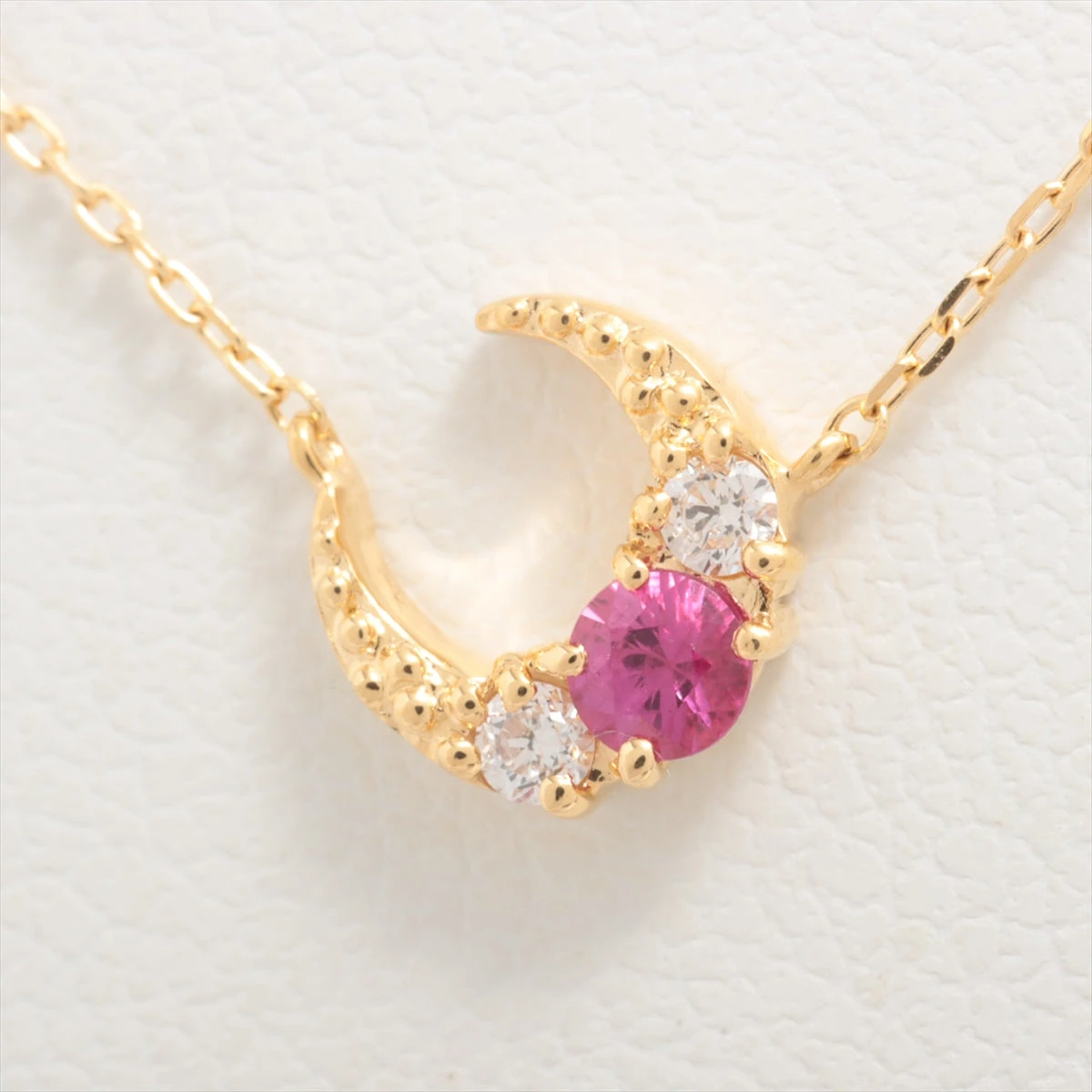 美品）スタージュエリー k18 ルビー＆ダイヤ スターネックレス