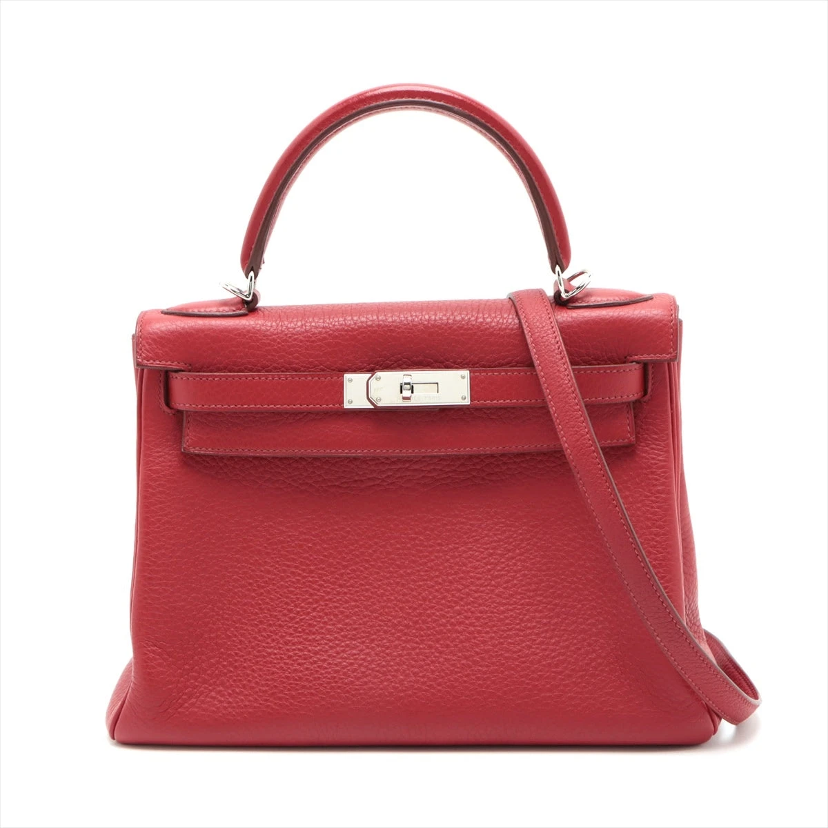 個包装】エルメス ケリー28 トリヨンクレマンス ルージュガランス