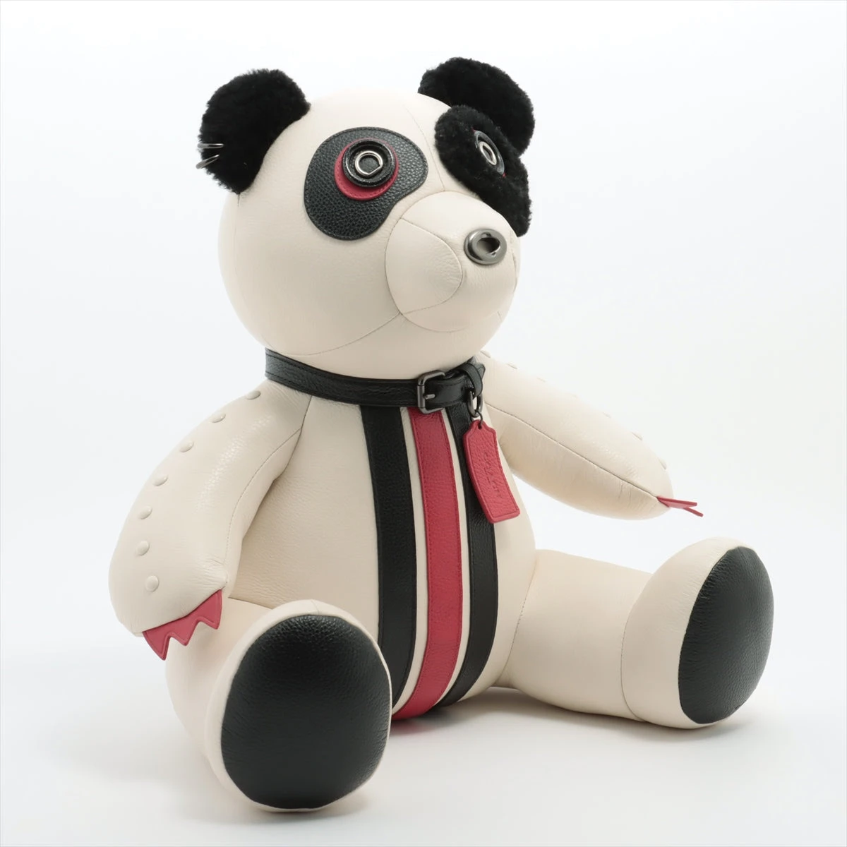 コーチ ぬいぐるみ PVC×レザー ホワイト A2120393｜中古ブランド