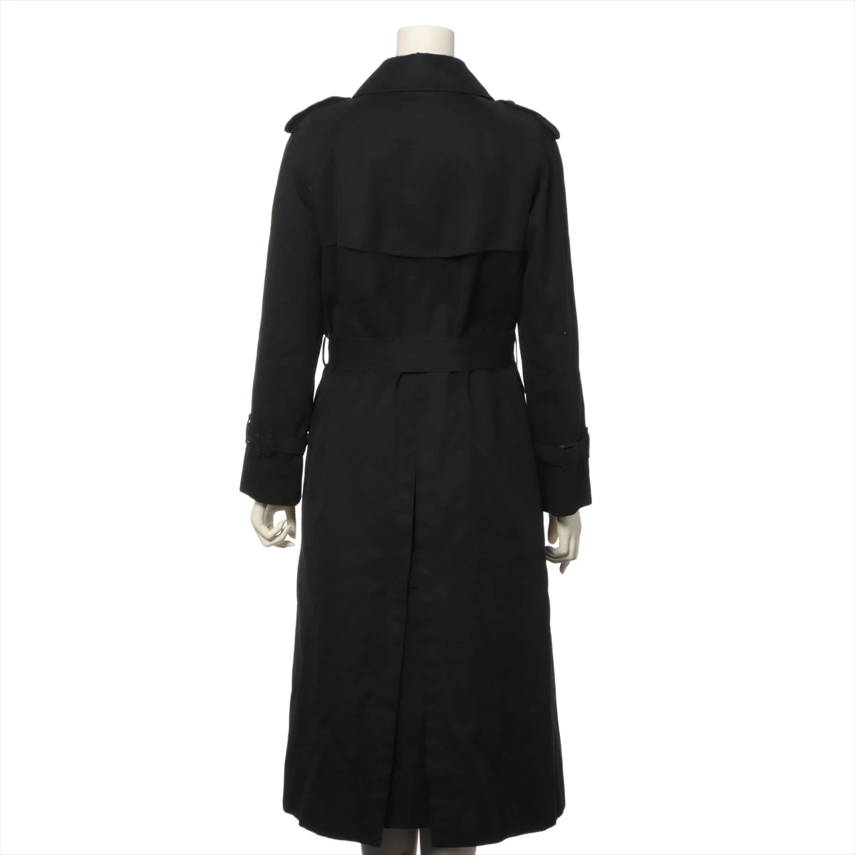 バーバリーロンドン コットン トレンチコート 38 レディース ネイビー