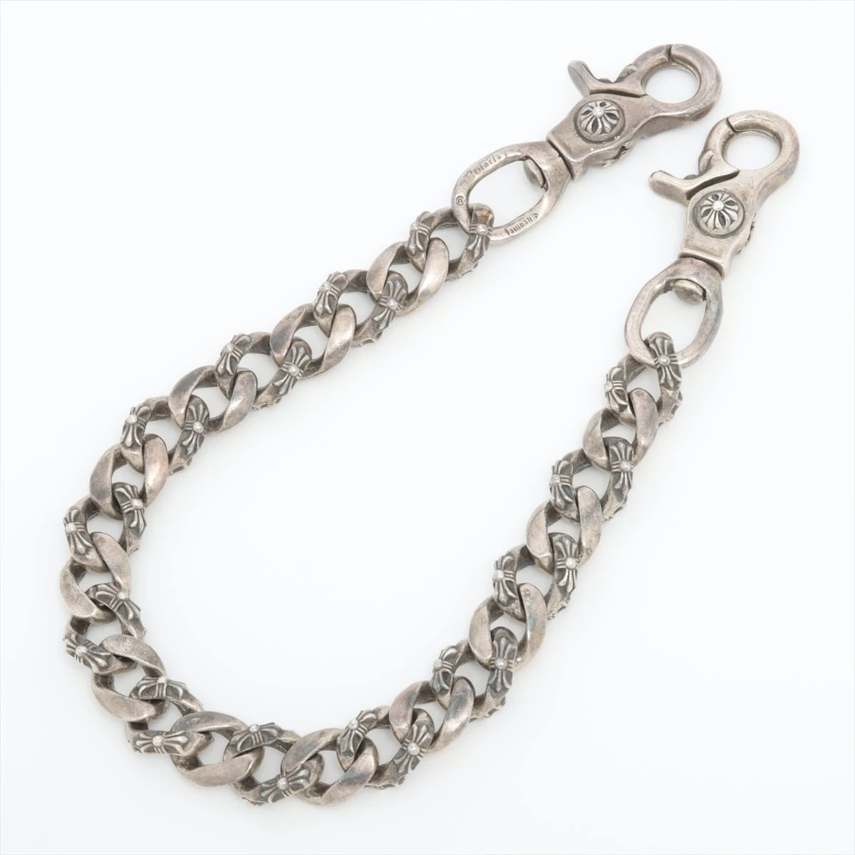 クロムハーツ　2クリップ ファンシーリンク ショート ウォレットチェーン クロムハーツ（Chrome Hearts）ウォレットチェーン ショート