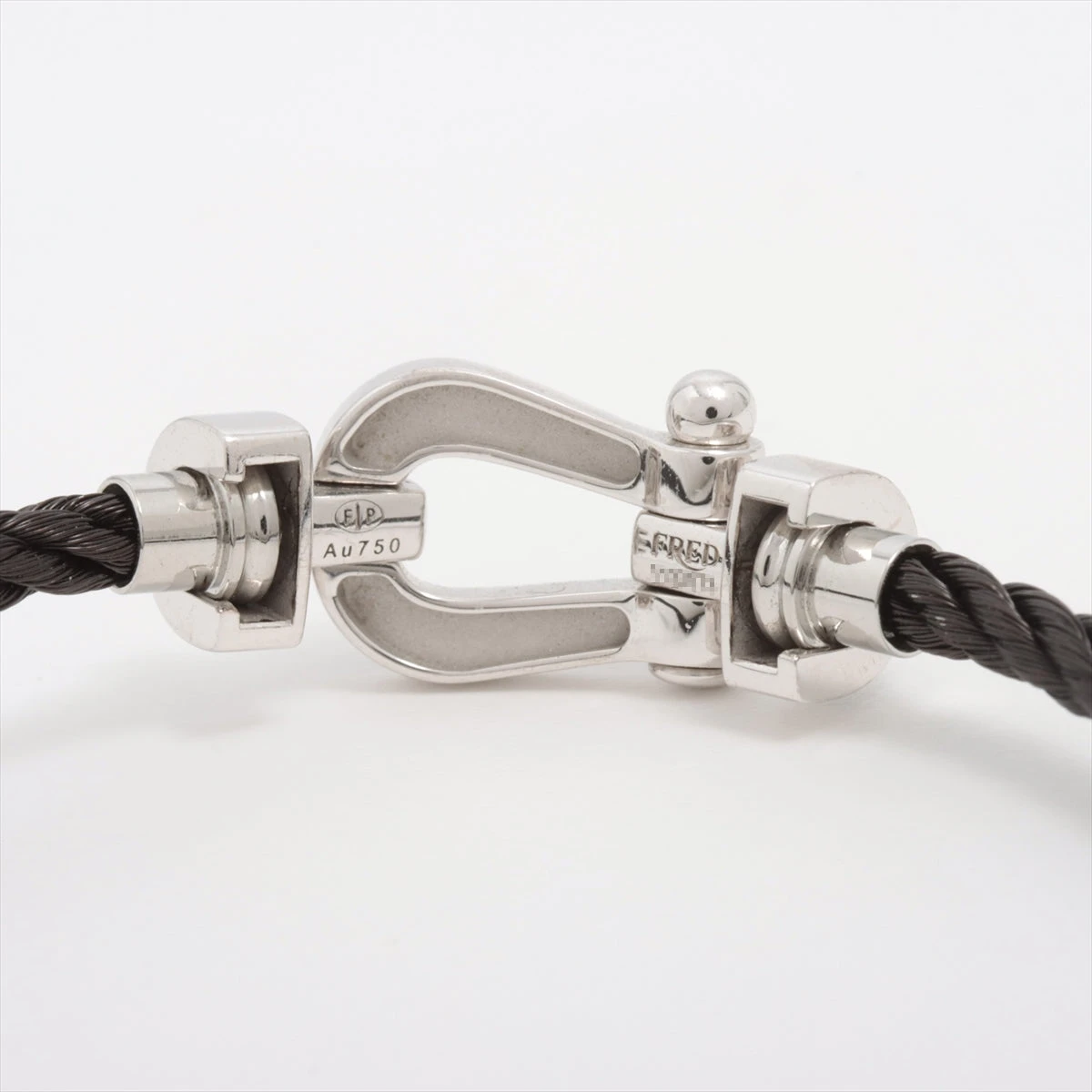 フレッド フォース10 フル ブラックダイヤ ブレスレット 750(WG
