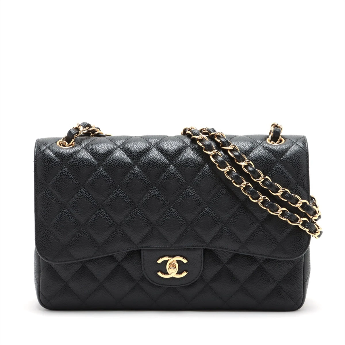 CHANEL バングル 黒 ダブルCロゴ チェーンデザイン CHANEL バングル 黒 ダブルCロゴ チェーンデザイン 高品質の人気