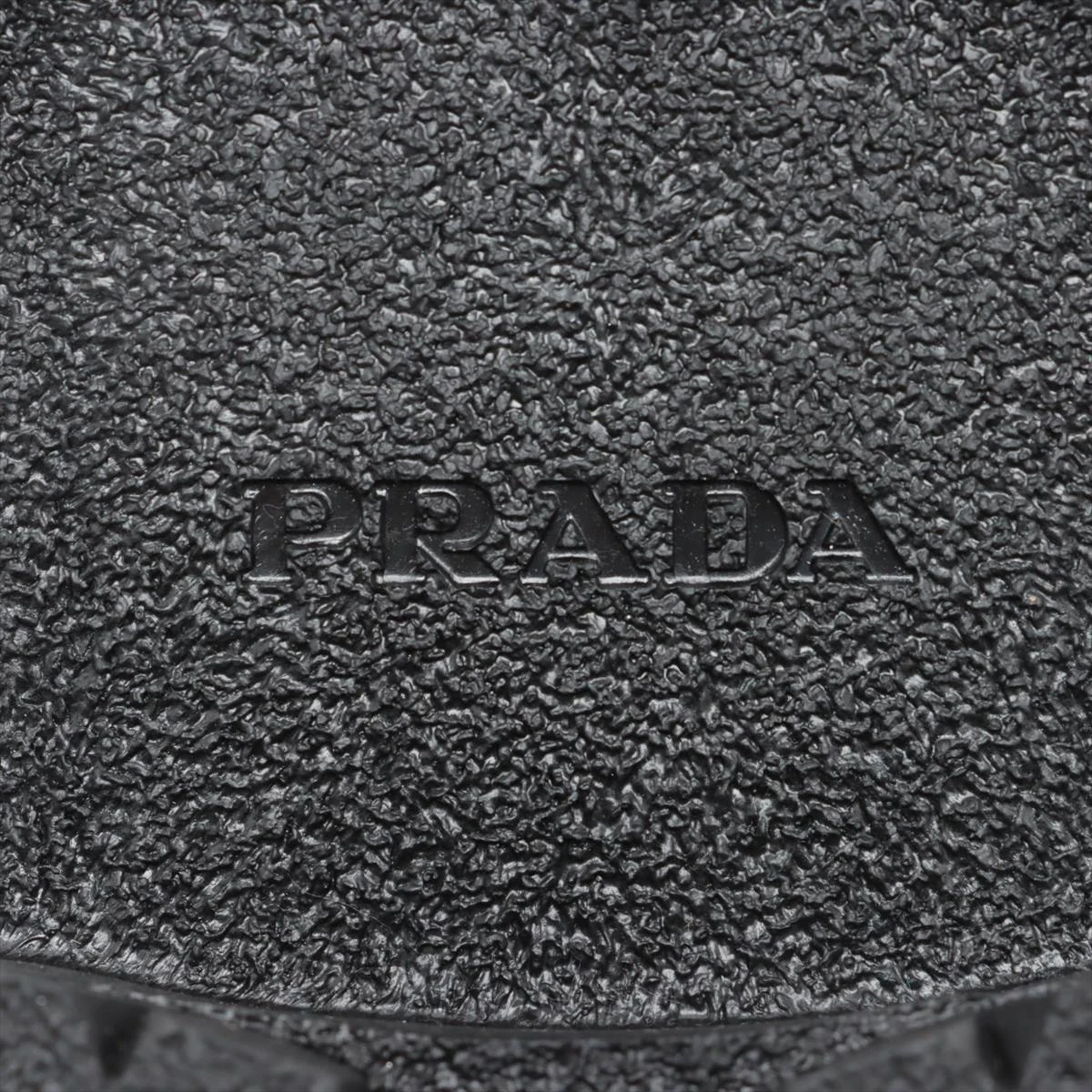 プラダ モノリス レザー ブーツ 38 1/2 レディース ブラック