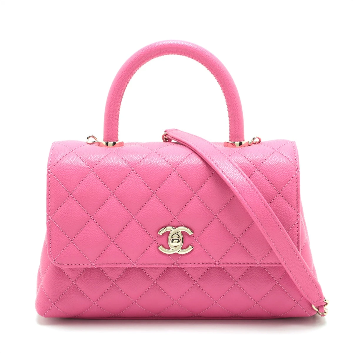 国内発送【大人な限定ロゴが素敵】CHANEL ハンドル バニティー シャネル ココハンドル ALLU銀座店｜中古ブランド品・ブランド