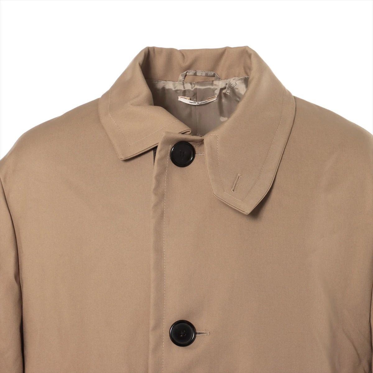 エルメス 20AW レザー×コットン×キュプラ トレンチコート 50 メンズ