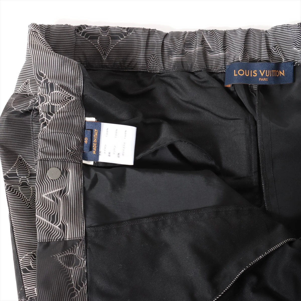 ヴィトン 19AW ナイロン カーゴパンツ 40 メンズ グレー