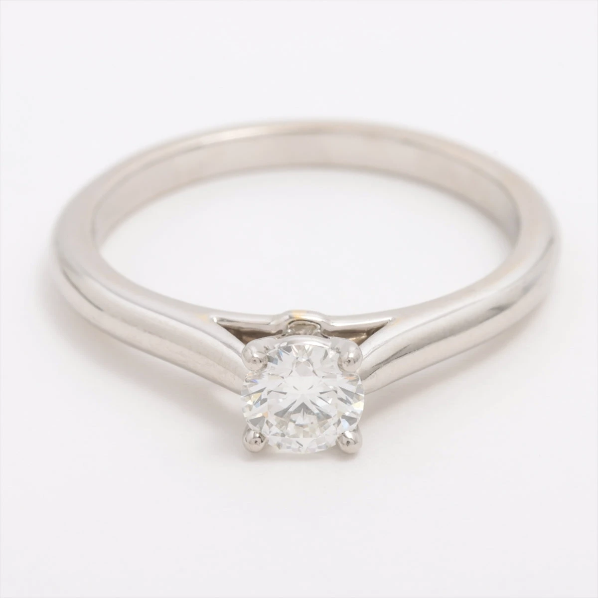 極美品☆カルティエ ソリテール1895 Pt950 D0.30ct 52サイズ Cartier