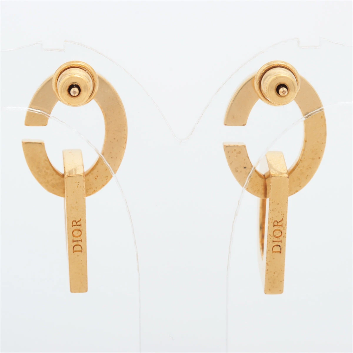 ディオール CD LOCK ピアス(両耳用) GP ゴールド AH018631｜中古