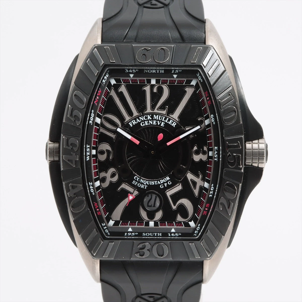 フランクミュラーコンキスタドール8900用Croco黒ベルト フランク