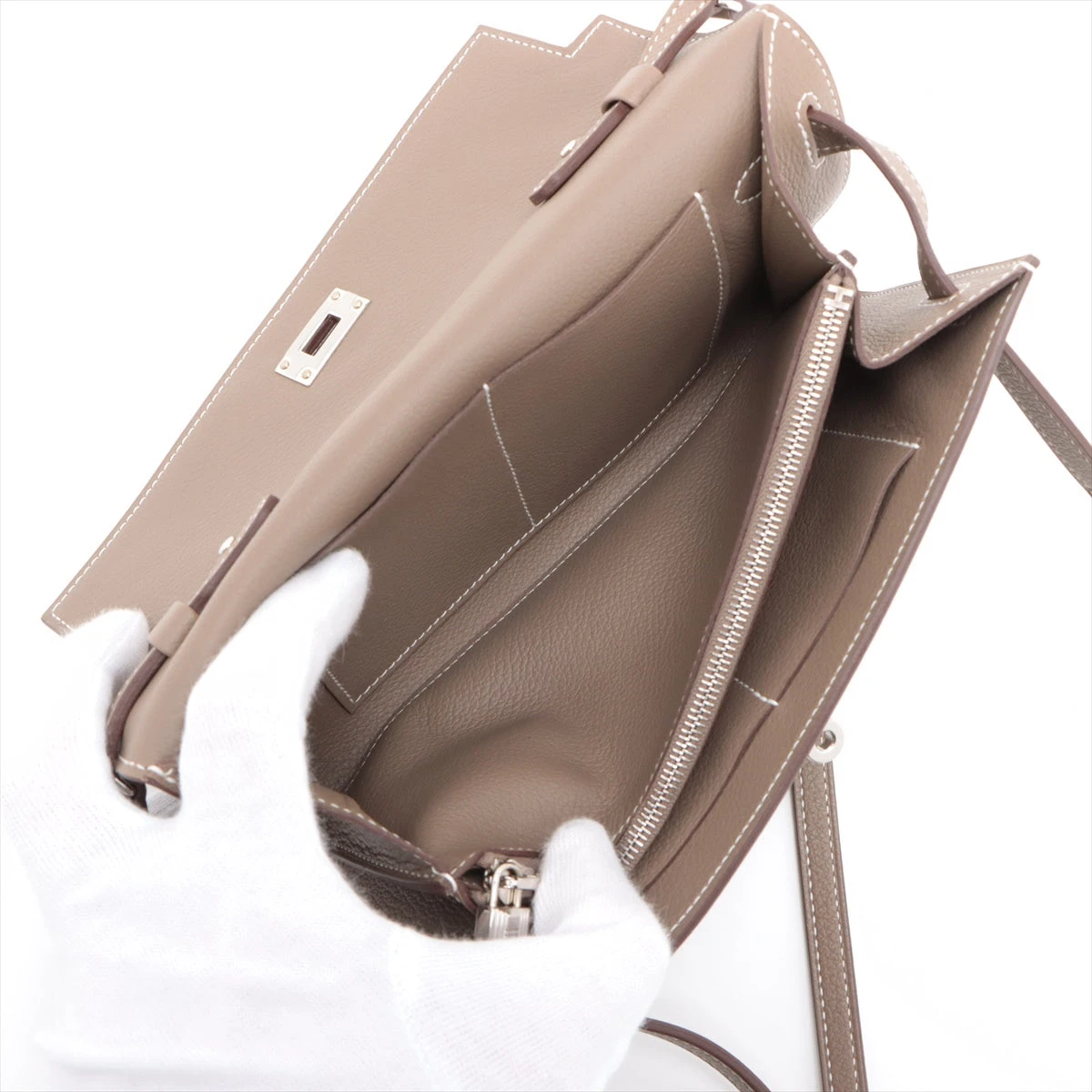 エルメス ケリーウォレット トゥーゴー エバーカラー エトゥープ