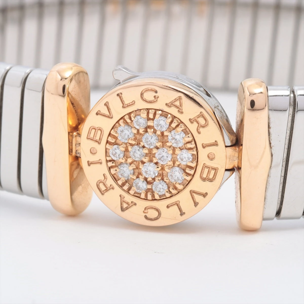 ブルガリ トゥボガス ダイヤ ブレスレット 750(PG)×SS 28.3g S