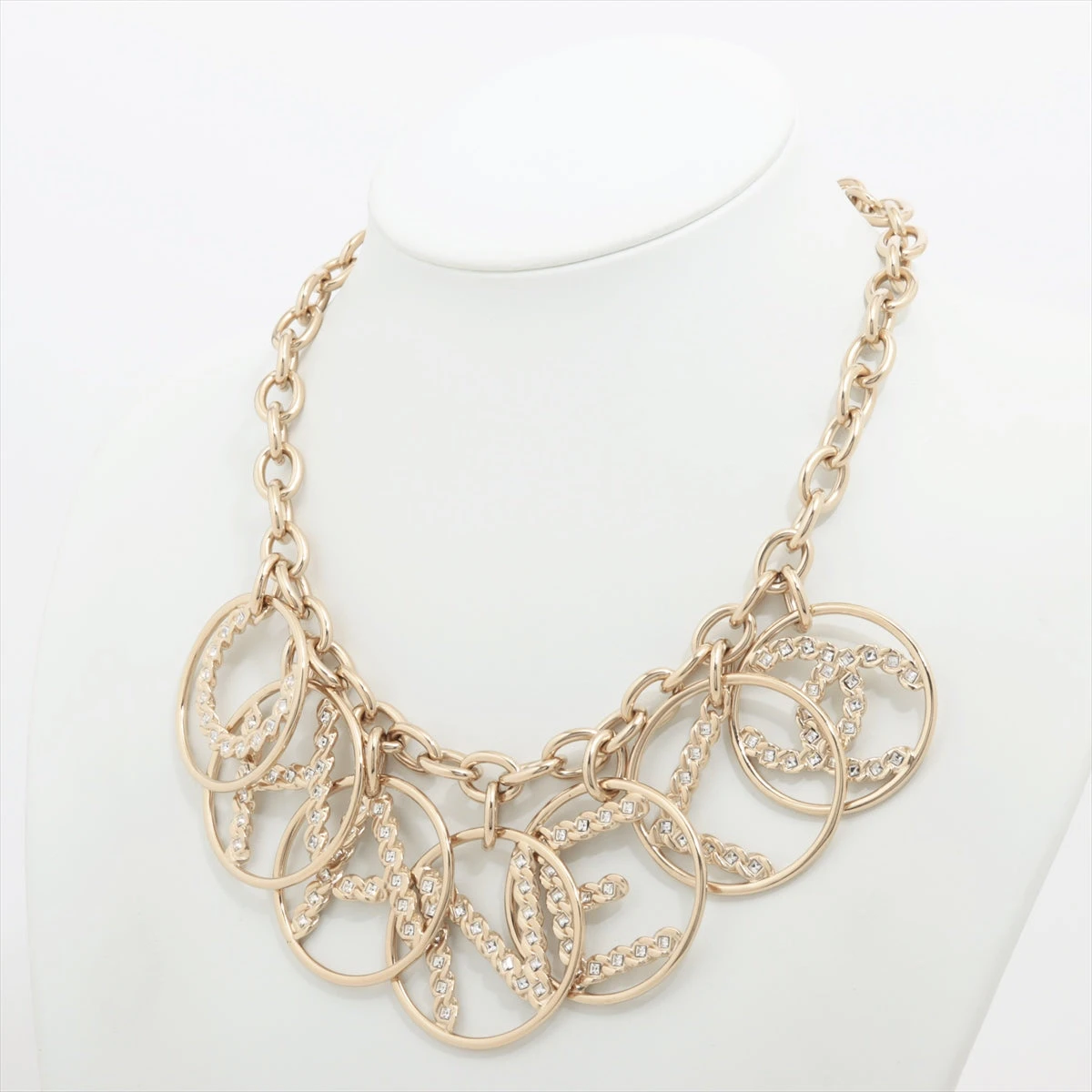 CHANEL ゴールド ネックレスCHANELロゴシャンパンゴールド ネックレス CHANEL シャネル ネックレス ココマーク シェル B11A シャンパン