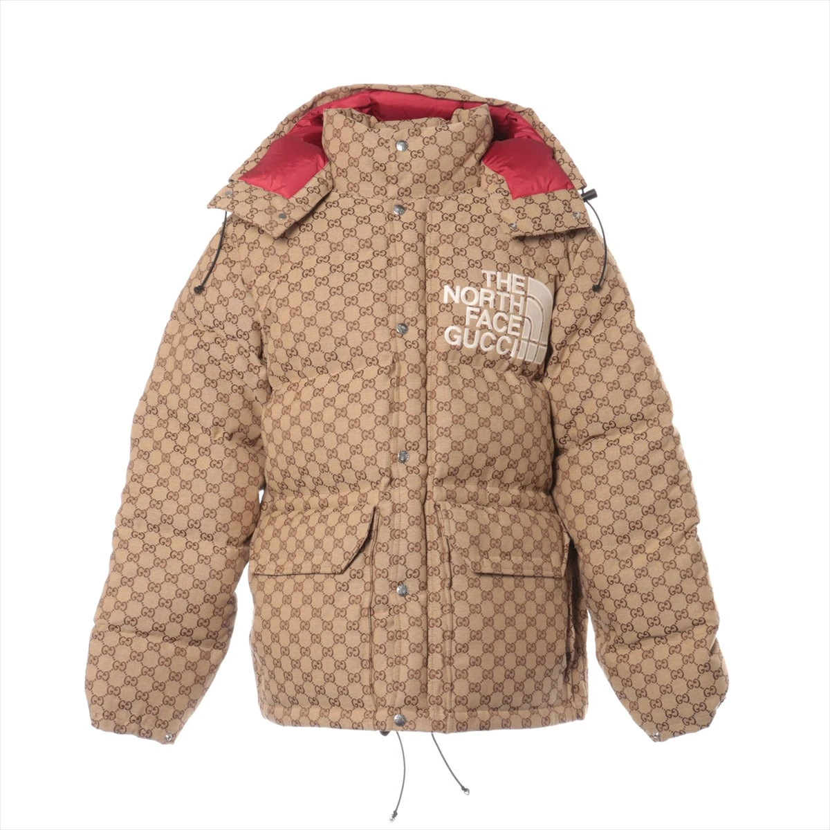 グッチ×ノースフェイス コットン×ポリエステル ダウンジャケット L 