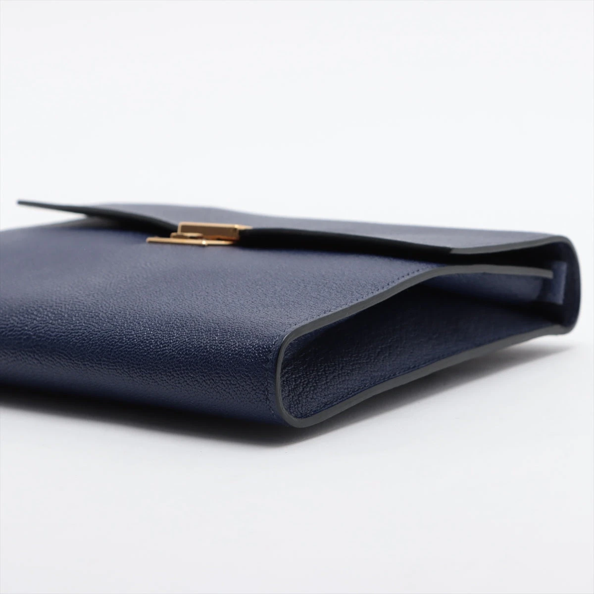 エルメス クリック16 シェーブル ブルーアンクル ゴールド金具 D