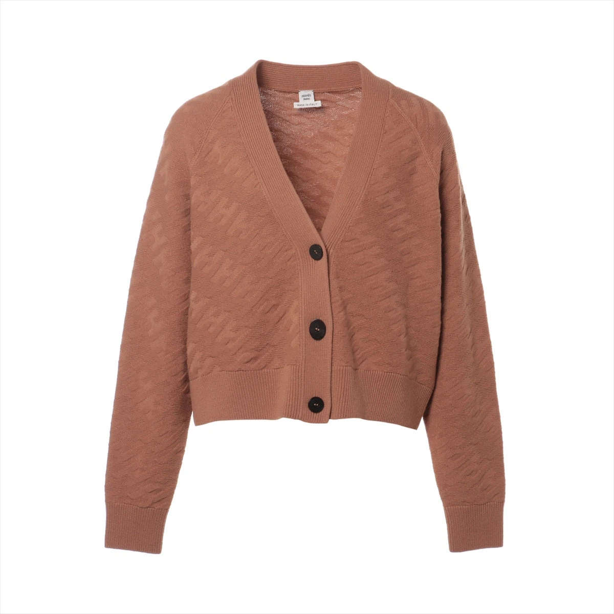 エルメス 23SS カシミヤ×コットン カーディガン 38 レディース