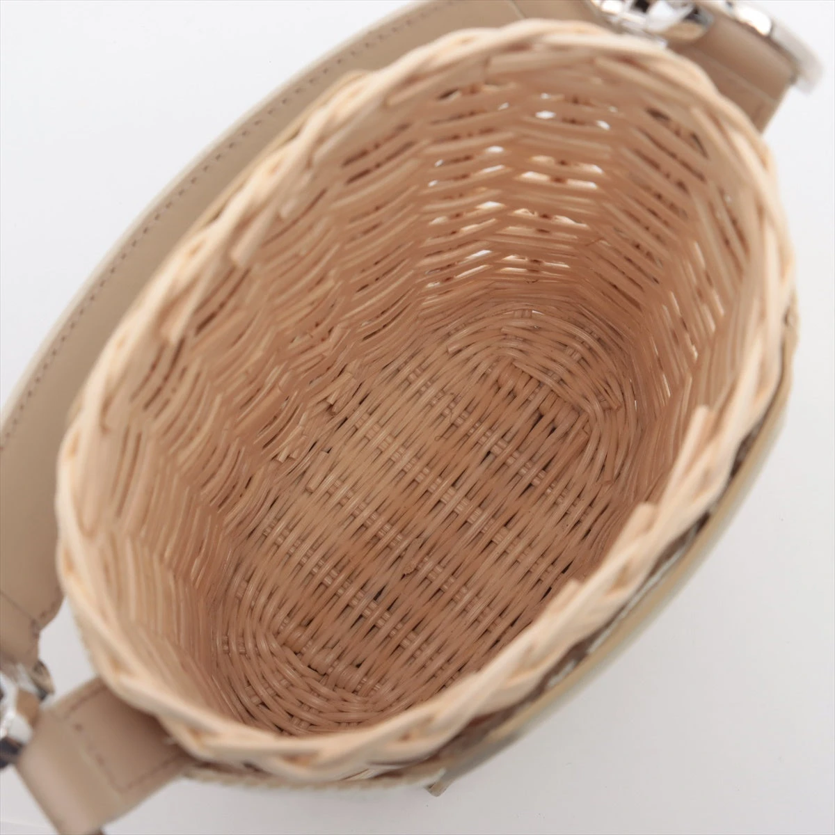 クリスチャンディオール サハラ バスケットバッグ ラタン×レザー カゴ