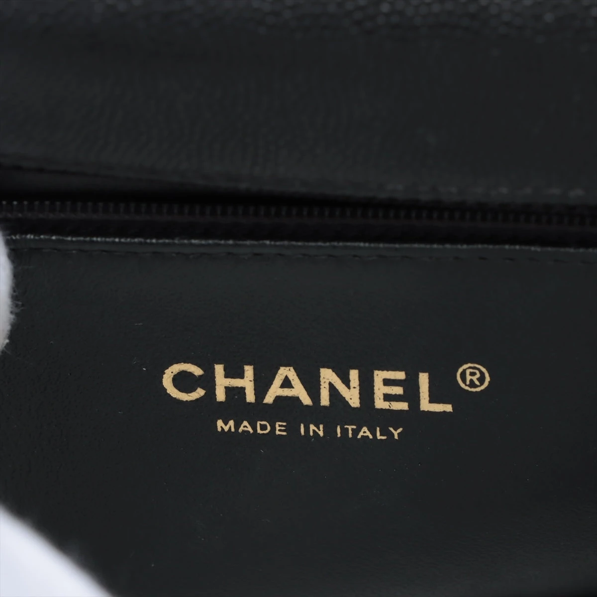 シャネル ココハンドル キャビアスキン×パイソン 2WAYハンドバッグ