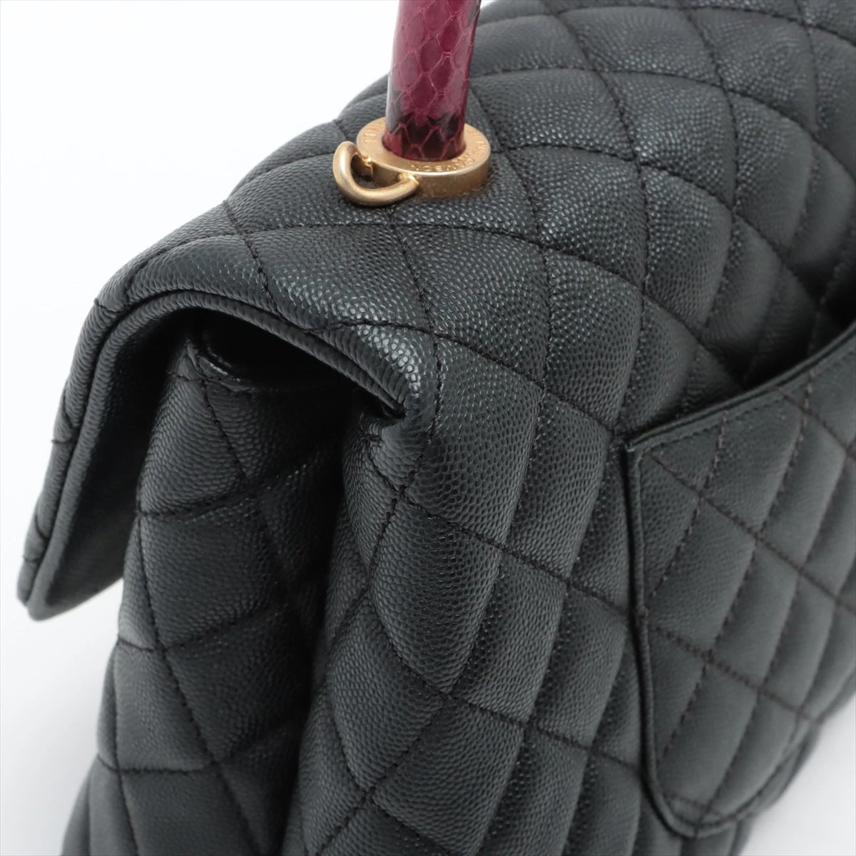 CHANEL シャネル ココハンドル 29 パイソン ブラック CHANEL シャネル ココハンドル 2WAYハンドバッグ パイソン