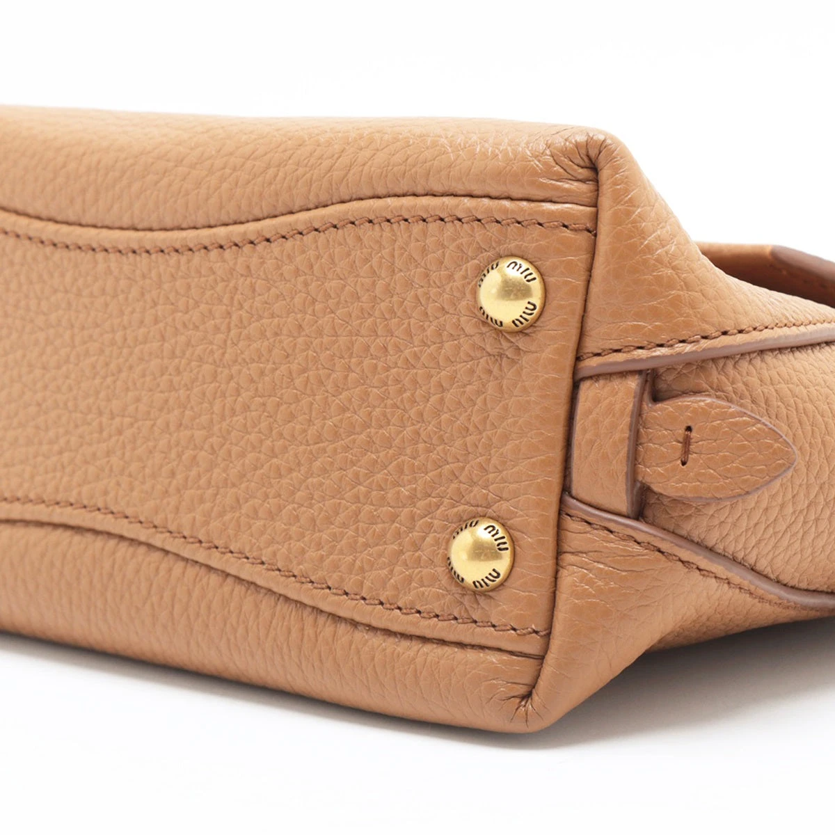 ララ　ミュウミュウ ブラウンレザー y2k ハンドバッグ 2WAY ララ ミュウミュウ ブラウンレザー y2k ハンドバッグ 2WAY 楽天