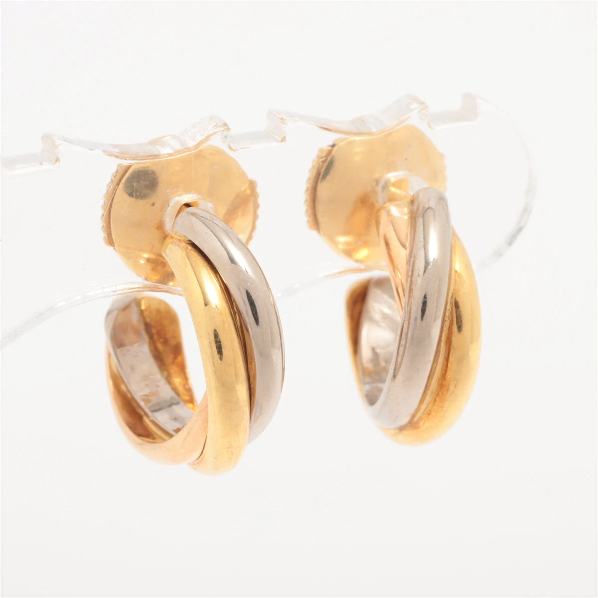 カルティエ トリニティ ピアス 750(YG×PG×WG) 4.6g A2480349｜中古