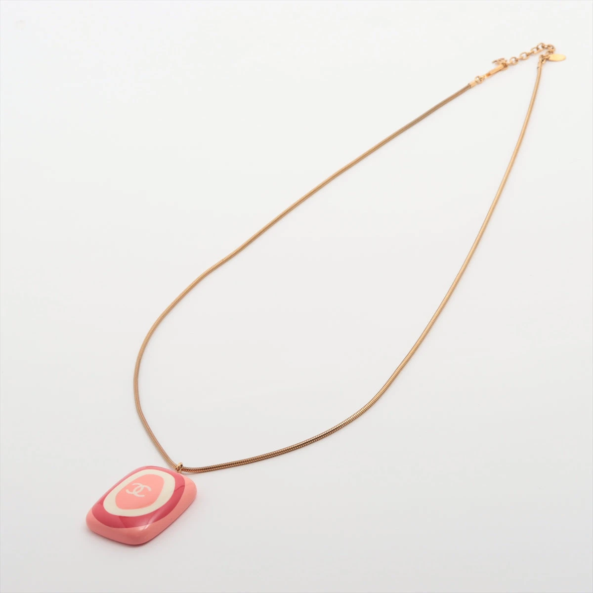 シャネル ココマーク 03P ペンダント GP×レジン ピンク A2466748｜中古