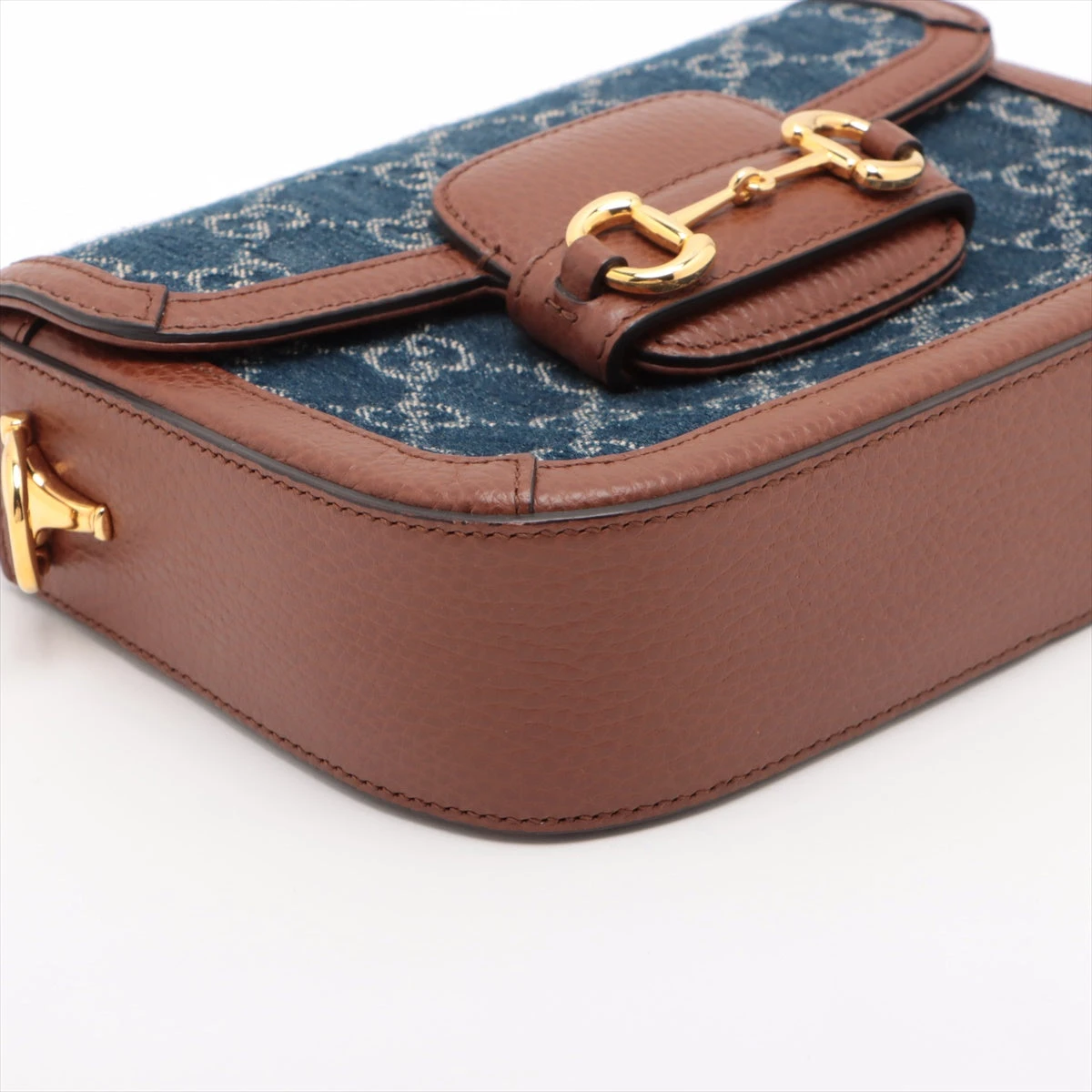 グッチ GG デニム ホースビット 1955 ショルダーバッグ 625615 GUCCI Gucci グッチ ホースビット1955 GGデニム レザー ミニ