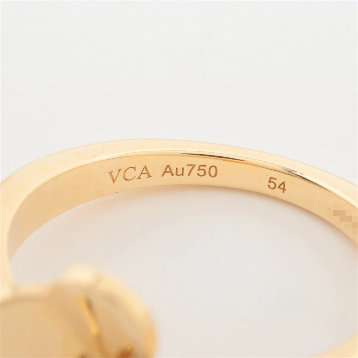 SOLT様♡ヴァンクリーフ&アーペル ペルレ スモール リング 52 YG Van Cleef & Arpels - ヴァンクリーフ&アーペル リング ペルレ