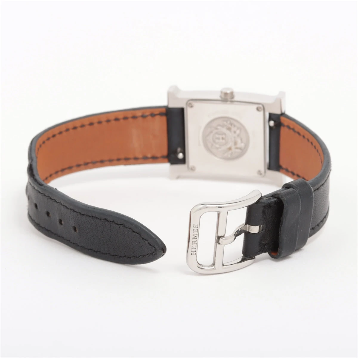 HERMES ホワイトレザー 自動巻き時計 HH1.220 HERMES ホワイトレザー 自動巻き時計 HH1.220 - メルカリ