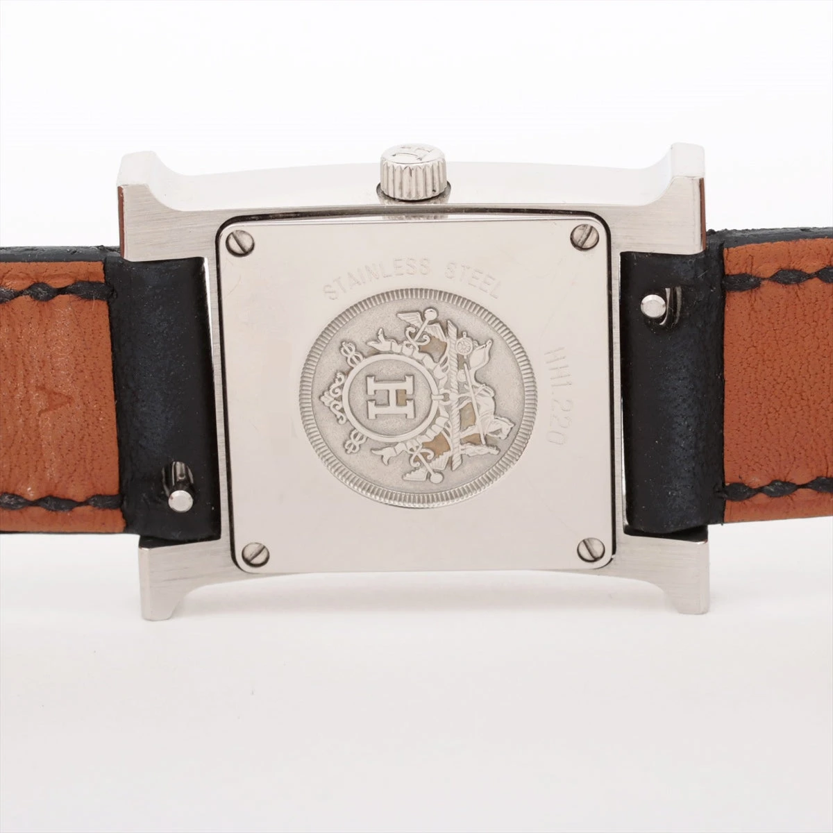 HERMES ホワイトレザー 自動巻き時計 HH1.220 HERMES ホワイトレザー 自動巻き時計 HH1.220 - メルカリ